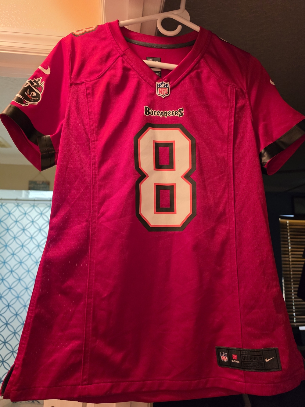 TAMPA BY Buccaneers #8 Mike GLENNON NIKE Men's Game Jersey - Red and White Black